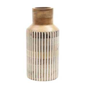 Ensemble de mini-vases artisanaux en bois de noyer – Bouteilles à fleurs modernes pour table, conteneurs artisanaux en bois massif, accents décoratifs pour salon - Product Image 6