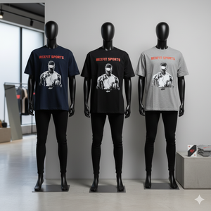 เสื้อยืดแขนสั้นผู้ชาย พิมพ์ลายสกรีน โอเวอร์ไซส์ ผ้าฝ้ายหนา สตรีทแวร์ พิมพ์ลายสกรีนตามสั่ง ทรงไหล่ตก - Product Image 2
