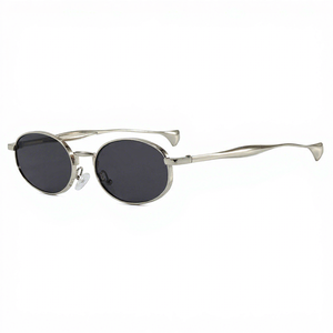 Oval Minimalist Small-Frame <b>Sunglasses</b> Arrival European & American Metal Retro <b>Sunglasses</b> Trendy <b>Sunglasses</b> for Stylish Looks - Product Image 6