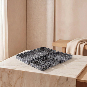 New collection set of 4 pcs mother of pearl tray made in Vietnam for Ramadan holiday - Product Image 3