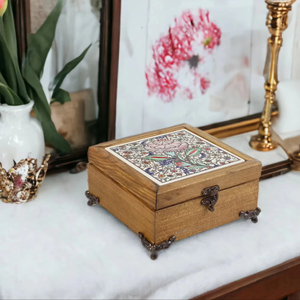 Wooden Jewelry <b>Box</b> Handmade Jewelry Storage <b>Box</b> Decorative <b>Keepsake</b> Organizer Artisan Gift <b>Box</b> - Product Image 5