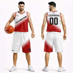 Meilleures ventes : Ensemble d'uniformes de basketball pour hommes de haute qualité, personnalisables, confortables, respirants, grande taille, séchage rapide, pour usage sportif - Product Image 1