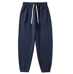 Vente en gros de tissu léger thermocollé anti-plis, respirant, à séchage rapide, en polaire bleu marine foncé, coupe ample unisexe avec fermeture éclair - Product Image 4
