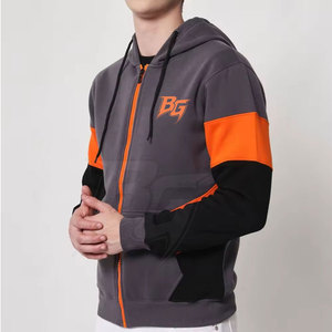 Sudaderas con Capucha y Cierre de Cremallera para Invierno, 100% Algodón Ecológico, Transpirable, de Primera Calidad, Tejido Suave, Corte Regular, para Entrenamiento Físico - Product Image 4