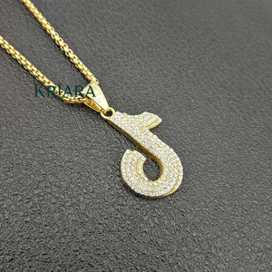 925 Silber Moissanit Diamant Hip-Hop Musiknoten TikTok Logo Anhänger Iced Out Plattiert Unisex - Product Image 2