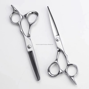 Ensemble de ciseaux de coiffure VG10, ciseaux de coupe professionnels pour barbier, ciseaux à effiler, kit de coiffure pour salon, logo personnalisé, OEM, vente en gros - Product Image 2