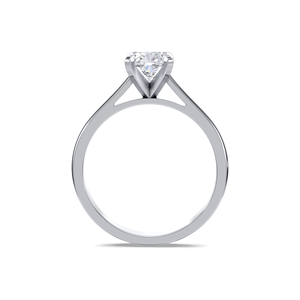 IGI Certified 1ct Cushion Cut Lab Grown Diamond Solitaire Engagement <b>Ring</b> in 14K Yellow / White & Rose Gold - Product Image 4