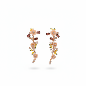 เรวาเลียสร้อยคอจี้คริสตัลรูปดอกไม้ชุบทองคำขาว 925 สำหรับผู้หญิง ประดับด้วยคิวบิกเซอร์โคเนียหลากสี สำหรับงานปาร์ตี้สุดโรแมนติก - Product Image 2