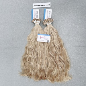 Nouveau produit cheveux naturels ondulés de différentes couleurs cheveux humains de haute qualité sans perte ni enchevêtrement - Product Image 1