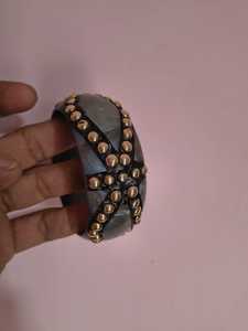 Wholesale <b>HORN</b> Round 5cm Carved Color with Holes Bulk <b>Buffalo</b> <b>Horn</b> BANGLE Angel Style for Decor - Product Image 4