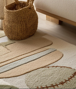 Tapis en laine tufté à la main, motif moderne, de haute qualité, écologique, pour salon, chambre d'enfants, hôtels, bureau. - Product Image 6