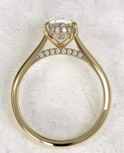 KRUP JEWELS Bague de fiançailles unisexe en argent sterling avec diamant taille ovale, certifiée IGI, style de luxe, cadeau d'anniversaire de mariage - Product Image 1