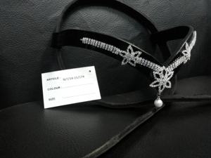 Última nueva colección de bandas para cejas de cuero indio con cristal de cadena Hot Fix para equitación ecuestre. - Product Image 4