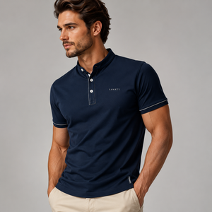 Camisa de Manga Corta para Hombre Fawkes, Tejida en Lona, 100% Algodón, Color Sólido, Cierre de Botones, Estilo Casual, Transpirable, Precio Económico, la Mejor - Product Image 2