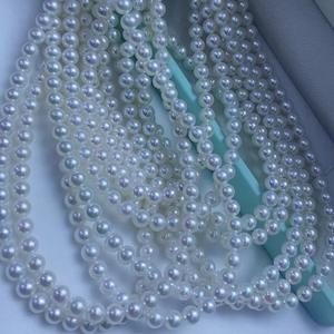 Collier de perles d'eau douce Aurora Small Baby Bead, perles rondes de 4-5 mm, sans défaut, forte brillance, chaîne de bonne qualité avec fermoir en argent - Product Image 4