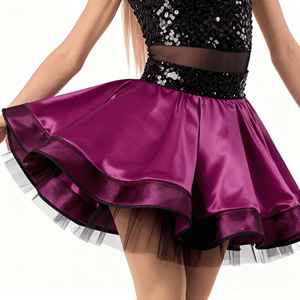 Nouvelle tenue de cheerleading personnalisée, scintillante, avec cristaux étincelants, haute élasticité, performance brillante, strass - Product Image 5