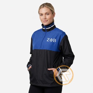 Chaqueta de Mujer de Alta Calidad GREEK TREASURES Zeta Phi Beta Sorority, Cuello Alto, Lista para el Invierno, 100% Poliéster Transpirable - Product Image 3