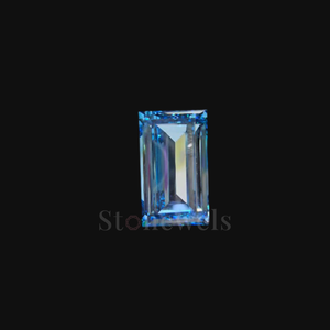 Diamante de Laboratorio con Corte Baguette Azul, Directo de Fábrica, Certificado IGI, DEF VVS VS, Piedra Suelta para Anillos, Colgantes y Pendientes - Product Image 1