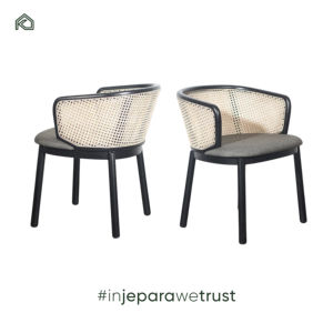 Silla de Comedor Moderna Hecha a Mano con Marco de Madera de Teca y Ratán, Duradera y Ecológica para Hoteles en Australia - Cika - Product Image 5