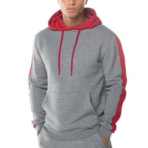 Sweat à capuche décontracté pour homme 100 % coton brodé, couleur unie, polaire d'automne, anti-boulochage, respirant, écologique, coupe classique - Product Image 5