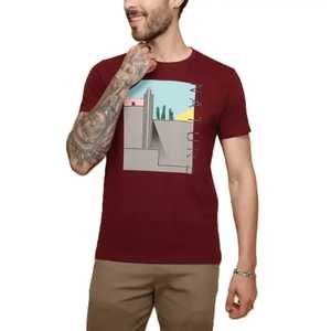 Camiseta de Hombre 100% Algodón, Camiseta de Hombre de Algodón Fresco con Serigrafía Personalizada con el Logotipo de Tu Propia Marca, Manga Corta - Product Image 1