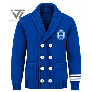 Suéter Cárdigan Personalizado para Mujer, con Cuello Chal, Bordado y Tejido, de la Hermandad Griega Zeta Phi Beta - Product Image 1