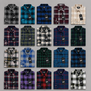 Best Quality Surplus Men's Buffalo <b>Plaid</b> Flannel <b>Shirt</b> Long Sleeve Cotton Button-Up Casual Outdoor Workwear OEM/ODM Wholesale - Product Image 6
