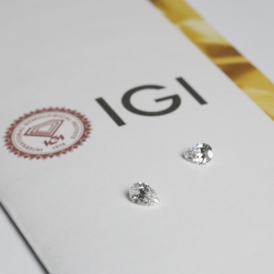 0.65 Ct D Color VVS2 Clarity Teardrop Diamond Man Made Diamond Polished Diamond CVD Diamond IGI Cert. Stone for Engagement Rings - Product Image 1