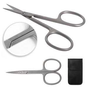Ciseaux professionnels de manucure et pédicure en acier inoxydable de haute qualité, lame droite en acier inoxydable, tranchante - Product Image 5