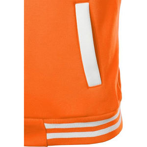 Veste universitaire de baseball pour hommes, personnalisable, vente en gros, impression de logo, polyester uni noir, pour garçons - Product Image 5