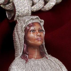 Pendentif Breloque Hip Hop Personnalisé en Argent Émaillé, Pavé de VVS, avec Certificat, Pierre Principale Moissanite, pour Hommes et Femmes - Product Image 3