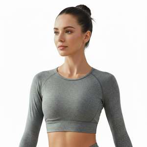 Conjunto de Yoga y Pilates Personalizable OEM, Ropa de Yoga de Alta Calidad para Gimnasio, Material de Nailon, Diseño 2 en 1, Secado Rápido, para Todas las Temporadas - Product Image 4