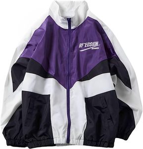 Chaqueta Bomber Gris Unisex, Corte Holgado Informal, Cierre de Cremallera de Poliéster, Resistente al Viento, Color Sólido, Largo Regular, Material Delgado, con Capucha - Product Image 4