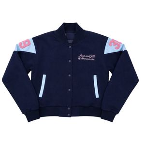 เสื้อแจ็คเก็ตบอมเบอร์ผู้หญิงแบบสั่งทำพิเศษ รุ่นเฮอริเทจ มัมเมมเบอร์ แขนยาว ซิปหน้า สไตล์ลำลอง พร้อมปักลายเฉพาะตัว - Product Image 1