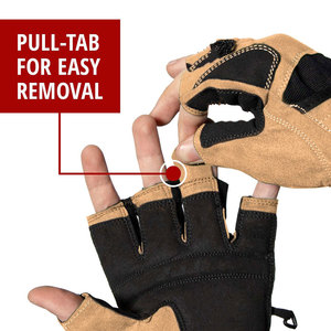 Gants de fitness pour hommes avec sangle Velcro sécurisée, fabrication haut de gamme, design ergonomique tactique, utilisation en musculation, gants à prix bas - Product Image 4