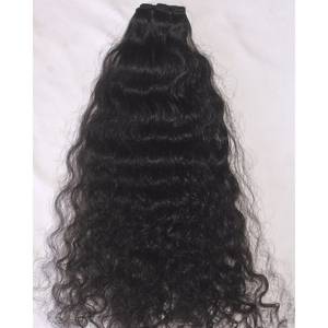 Extensions de cheveux indiens vierges naturellement bouclés gris, 100% cheveux humains, mèches de cheveux humains, 10-34 pouces - Product Image 2