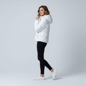 Veste d'hiver unisexe légère et chaude avec capuche matelassée pour l'extérieur – Vente en gros - Product Image 4