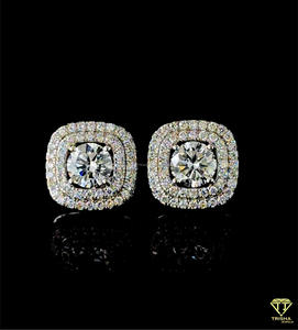 Classic Heart Cut Moissanite Diamond Earrings 925 Sterling <b>Silver</b> Luxury Women <b>Stud</b> Jewelry - Product Image 1