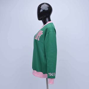 Sudaderas para hombre, sudadera verde con bordado estilo streetwear, diseño único, ropa personalizada, fábrica de ropa al por mayor - Product Image 3