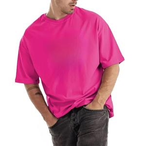 T-shirts amples et décontractés de sport et d'extérieur, couleur rose, coupe ample, épaules tombantes, qualité supérieure, respirants, grandes tailles - Product Image 4