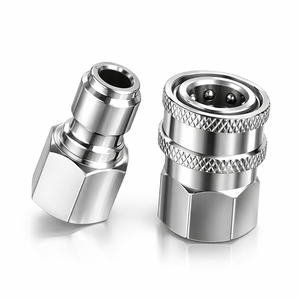3D เทคโน นิว 1/4" ข้อต่อทองเหลืองแบบเร็วสำหรับเครื่องฉีดน้ำแรงดันสูง อะแดปเตอร์ QD น้ำหนัก 0.03 กก. - Product Image 3