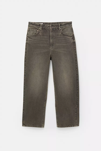 <b>Men's</b> Mid <b>Waist</b> Straight Leg Stonewashed Denim <b>Jeans</b> Casual Wear Autumn 100% Cotton Fabric Regular Fit Solid Color Quick Dry - Product Image 1