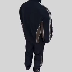 Wholesale Custom Logo Men's Winter Sportswear Set 2-Piece Hooded Windbreaker Tracksuit Printed <b>Jogging</b> <b>Suits</b> with Private Label - Product Image 4
