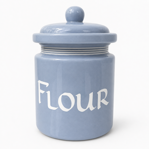 Vintage Style Flour <b>Storage</b> Canister With Clear Label Tight Seal Lid Generous Capacity <b>Kitchen</b> Pantry Organization Essential - Product Image 1