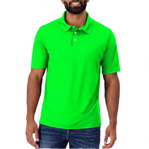 Polo de Manga Corta Rojo para Hombre, de Algodón, Diseño Casual de Color Sólido y Transpirable - Product Image 4