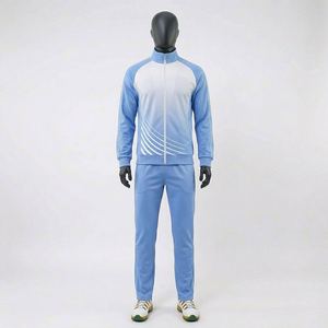Bulk Wholesale <b>Top</b> Design Men's Casual Gym Solid Regular Lightweight Football Tracksuit Sets Sublimated Soccer Training - Product Image 1