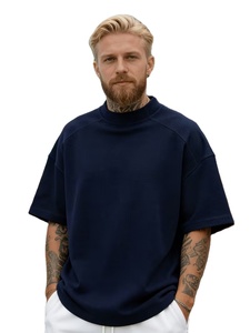 Bangladesh Supplier Stylish Men's Plus Size Heavy Weight Oversized Printed Short Sleeve 100% Cotton Jersey Breathable Premium - Product Image 4
