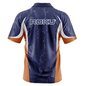 Vente en gros de tissu de maillot de sport à motif solide imprimé par sublimation personnalisé pour hommes et femmes OEM/ODM pour polos - Product Image 4