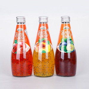 ขวดแก้ว9.8ลอยเมล็ดโหระพาเครื่องดื่มน้ำผลไม้โรงงานผลิตฉลากส่วนตัว - Product Image 3