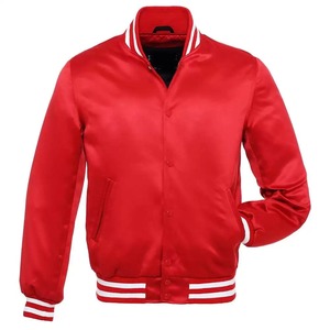 Premium Winter Satin <b>Jackets</b> with Custom Varsity Designs Waterproof & Eco-Friendly Front Logo <b>Slim</b> <b>Fit</b> - Product Image 1
